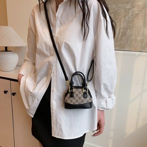 Dompet Koin Anak Grosir Baru, Tas Selempang Mini untuk Anak Perempuan, Tas Selempang PU Berkualitas Tinggi Model Niche Fashion - Product Image 4