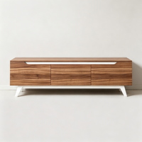 Meuble TV moderne en bois avec rangement pour salon, appartement - Meuble de maison, table TV