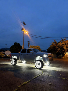 Lumina Double-Sided 5-Row LED Wheel Rings Kit 15" 17" 20" Pure White 10 Rows Rim Lights Waterproof Underglow Lamps Trucks - Product Image 6