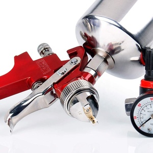 Pnömatik HVLP hava boya püskürtme tabancası ile 600CC kapasitesi ve 3 memeleri DIY sınıf yerçekimi besleme boya püskürtme tabancası - Product Image 5