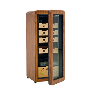 50L सुरुचिपूर्ण वाणिज्यिक इलेक्ट्रॉनिक सिगार कैबिनेट लकड़ी के फ्रेम इलेक्ट्रिक सिगार ह्यूमिडोर कैबिनेट तापमान - Product Image 3