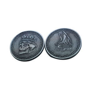 Promotionnel personnalisé <span class=keywords><strong>petit</strong></span> délicat logo en métal antique jeton - Product Image 2