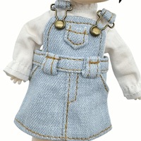 Robe de poupée OB11 Molly à la mode, jupe à bretelles, vêtements YMY en jean, échelle 1/12, corps uni, BGD Little Mischievous, à partir de 14 ans