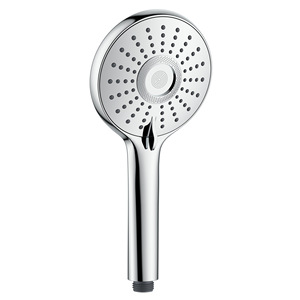 Handheld Shower <b>Head</b> Round Spray Rain Boost Corrosion Prevention Portable for Home Hotel Use - Product Image 1