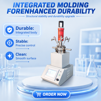Reactor de Síntesis Hidrotermal Química con LED, Autoclave Industrial de 100ML de Alta Presión con Agitación Automática