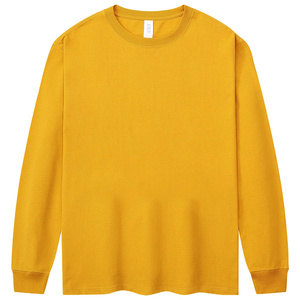 230G algodón blanco ocio negro Super grande patrón hombres y mujeres <span class=keywords><strong>camiseta</strong></span> personalizada hombres manga larga <span class=keywords><strong>Camiseta</strong></span> Material 100% algodón - Product Image 2