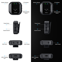 Zimhome 2025 Nouveauté ZTW-R10 8ms Faible Latence 40m/130ft Système de Moniteur Intra-auriculaire de Haute Qualité
