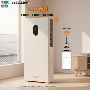 Batterie tout-en-un 30 kWh 12 kW, plus de 6000 cycles, hybride 120 V/230 V, solaire domestique avec BMS TIANRIKO - Product Image 4