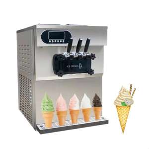 SUNMAX vente à chaud petite sorbetière molle de table 2 + 1 saveurs machine à crème glacée prix - Product Image 3