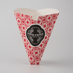 Takeaway giấy bao bì Waffle Cone tùy chỉnh Waffle chủ, Ice Cream Waffle thực phẩm giấy Cone Fry gà thực phẩm lớp nón - Product Image 4