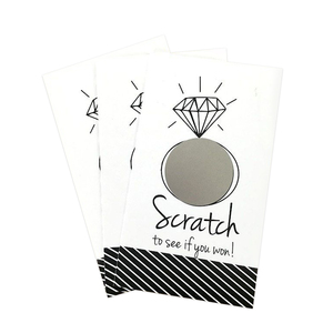 Thiết kế miễn phí tùy chỉnh xổ số chứng từ giấy Cào thẻ dành cho người lớn giành chiến thắng thẻ giảm giá thẻ cào du lịch - Product Image 6