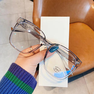 Monturas de Gafas Cuadradas Qianai, Montura Completa TR90, Anti Luz Azul, Unisex, Talla Grande M1-30082 - Product Image 5