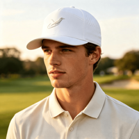 Casquette de baseball unisexe respirante et confortable avec broderie d'oiseau signature, ajustable par bouton-pression, idéale pour les sports de plein air