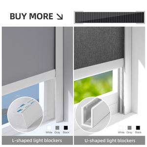 ZSTARR tissus sans colle enveloppé cantonnière moteur automatique pour stores de fenêtre stores roulants stores occultants - Product Image 3