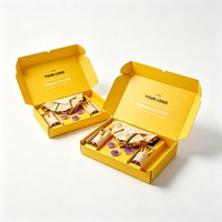 Boîte à emporter personnalisée pour empanadas avec compartiment pour sauce, en carton jetable, pour la restauration rapide, emballage pour dumplings à emporter
