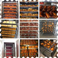 50KG haute efficacité four à fumée boeuf poulet viande poisson Tofu saucisses maison à fumée rapide Machine à fumer industrielle