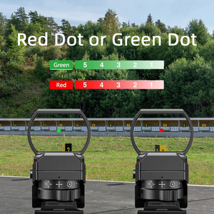 CVLIFE Mini mira de punto rojo de corto alcance con iluminación roja y verde accesorios de tiro ajustables para caza - Product Image 6