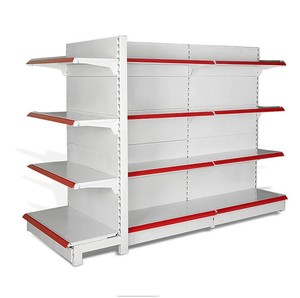Estante <span class=keywords><strong>de</strong></span> exhibición <span class=keywords><strong>de</strong></span> pie <span class=keywords><strong>de</strong></span> doble cara, almacenamiento <span class=keywords><strong>de</strong></span> Metal usado, almacén, tienda <span class=keywords><strong>de</strong></span> publicidad, estantes <span class=keywords><strong>de</strong></span> supermercado - Product Image 1