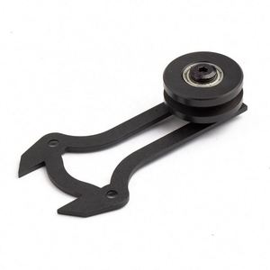 WEKIS - Kits de Puertas Corredizas para Gabinetes Pequeños de 5 Pies, Acero Moderno y Latón con Recubrimiento de Polvo Negro, Insonorizadas, Duraderas, Instalación con Tornillos - Product Image 2