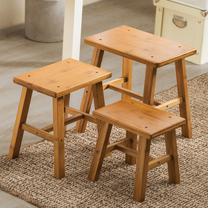 <span class=keywords><strong>Tabouret</strong></span> pliable bas en <span class=keywords><strong>bambou</strong></span> moderne et simple, petit et portable, pour la maison, l'extérieur, le salon, la salle de bain, l'utilisation des enfants - Product Image 1
