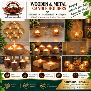 Porte-bougie en bois gaufré fait main, support pour bougie chauffe-plat, lanterne décorative rustique pour la maison, Noël, décoration de mariage - Product Image 3