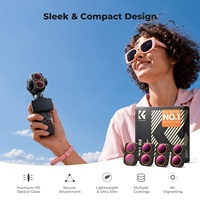 Juego de Filtros Híbridos ND y PL K&F Concept, Resistentes al Agua y a los Arañazos, 2 en 1, ND8/PL, ND16/PL, ND32/PL, ND64/PL, para DJI OSMO Pocket 4 Pro