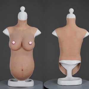 <span class=keywords><strong>Faux</strong></span> seins <span class=keywords><strong>faux</strong></span> bébé bosse ventre jumeaux Silicone artificiel ventre enceinte unisexe pour Costume accessoires de Film - Product Image 2