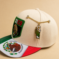 Épingles en métal émaillé avec logo personnalisé pour casquettes de baseball et chapeaux mexicains - Forme et couleur personnalisées