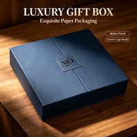 Caja de Embalaje de Perfume de Doble Puerta de Alta Gama con Logotipo en Relieve para Botella de 100 ml y Set de Cosméticos