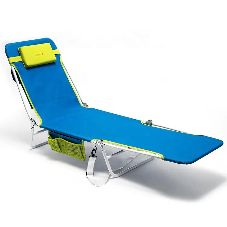 Beach-Lounge-Stuhl leichtes Möbel Outdoor Metall Stahl tragbarer Freizeitsessel Poolside-Sun Lounger