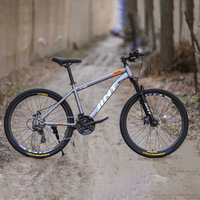 Vélo de montagne tout-terrain de 26 pouces pour étudiants, hommes, femmes, adultes, 27 vitesses, suspension avant, frein à disque double, acier à haute teneur en carbone