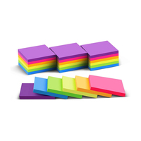 Bon marché Adhésif fort Coloré Super Sticking Power Bloc-notes à mémoire Ensemble de notes autocollantes
