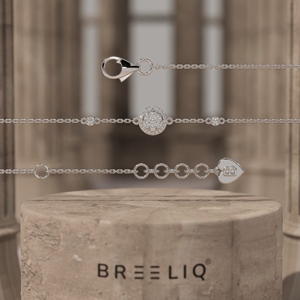 Pulsera de Oro Sólido de 14K con Diamantes en Forma de Flor, Pulsera de Cadena con Dijes Redondos de Diamantes de Laboratorio, Pulsera Minimalista de Oro - Product Image 4