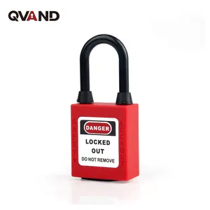 QVAND 38mm Insulation Nylon Dustproof Padlock Master Safety Padlock Keyed Alike LOTO Lockout