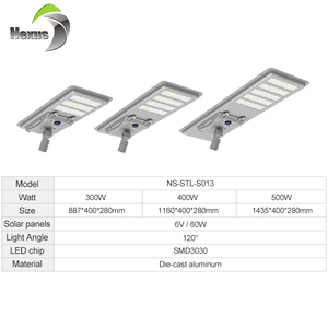 <span class=keywords><strong>Farola</strong></span> Solar LED para Exteriores, Impermeable, de Aluminio Fundido a Presión, con Batería de Litio, 200W 300W 400W 500W, Todo en Uno - Product Image 2