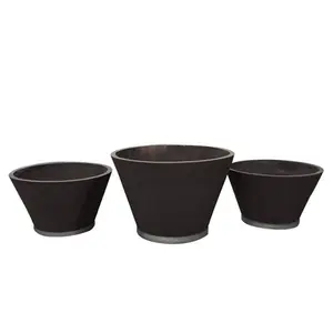 Plant flower pot equipment Fiber clay flower supplier growing Nordic hot flower pot set wholesale cement container