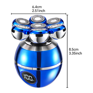 Afeitadora para Hombres, Cabeza Calva, Carga Inalámbrica Magnética, Rotatoria, Resistente al Agua, Recargable, Negra, Logotipo Personalizado, Recargable S - Product Image 2