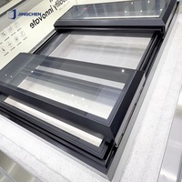 Fenêtre de toit électrique surdimensionnée moderne avec moustiquaire rétractable motorisée en aluminium pour escalier et cuisine JINGCHEN 5