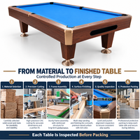 Table de billard de tournoi de 9 pieds, table de billard professionnelle personnalisée, qualité compétition, vente en gros