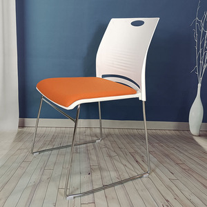 Solid Steel Metal <b>Dining</b> <b>Chair</b> Soft Cushioning <b>Stackable</b> Bow-Shaped Contemporary Design Durable Lightweight Outdoor for Home - Product Image 5