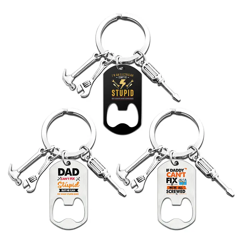 Cha Keychain CHA quà tặng từ con Trai Con Gái món quà giáng sinh Keyring Quà Tặng Ngày của Cha cho cha Papa CHA