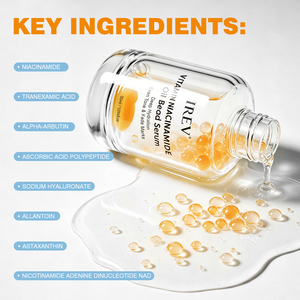 Suero de Vitamina C y Niacinamida en Perlas, Marca Privada OEM, Antioxidante, Iluminador, Calmante e Hidratante para la Piel, 30 ml - Product Image 5