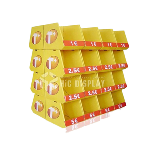 Affichage moderne pliable direct d'usine de palette de papier ondulé pour le supermarché - Product Image 1