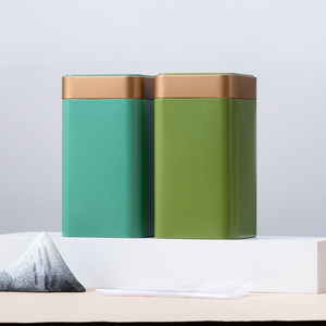 Màu nóng bán kim loại bao bì Container 100-150 gam cấp thực phẩm tiêu chuẩn Trung Quốc Trà xanh hộp thiếc - Product Image 4