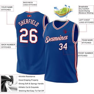 Maillot de basket rétro personnalisé, col en V, cousu, respirant, unisexe, nom de l'équipe adulte 00 - Product Image 2
