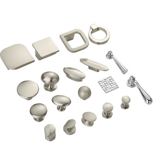 Poignée de meuble moderne De Kronberg à trou unique, en alliage de zinc, style américain, bouton de porte d'armoire en métal brossé - Product Image 3