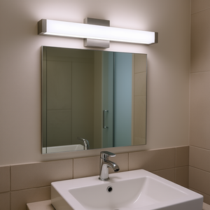 Bathroom Vanity <b>Light</b> 25-Inch LED Wall Bar Brushed Nickel Finish 6000K Cool White Modern Design Mirror Lamp - Product Image 2