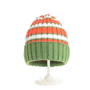 Automne et hiver 2-5 ans enfants coloré rayé chaud oreille Protection tricoté chapeau enfants à capuche - Product Image 5