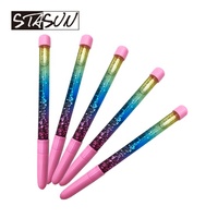 STASUN stylo à paillettes mignon promotionnel stylo gel à paillettes mignon nouveauté en plastique personnalisé rempli de liquide stylo à bille flottante à paillettes