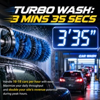 Máquina Automática de Lavado de Autos CF-320C con 5 Cepillos Recíprocos, Sistema de Lavado de Alta Velocidad en 3 Minutos y 35 Segundos para Gasolineras, Venta al Por Mayor